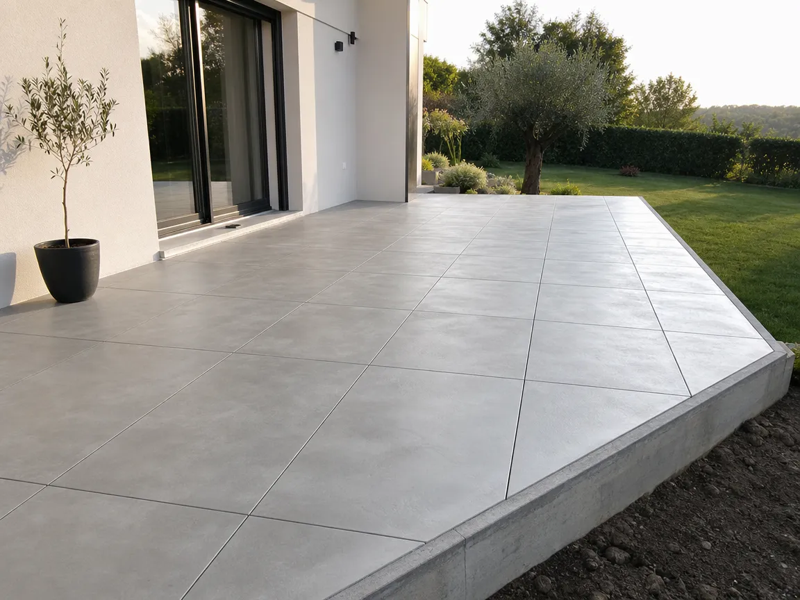 Dallage béton terrasse
